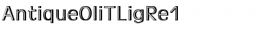 AntiqueOliTLigRe1 Regular Font