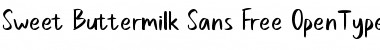 Sweet Buttermilk Free Sans Font