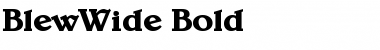 BlewWide Bold Font
