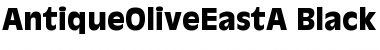 AntiqueOliveEastA-Black Font