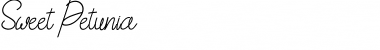 Sweet Petunia Font