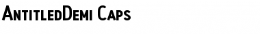 AntitledDemi Caps Font
