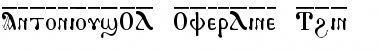 AntoniousOL OverLine Thin Font