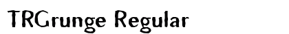 TRGrunge Regular preview