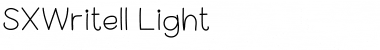 SX Write II Light Font