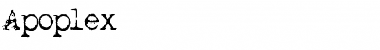 Apoplex Regular Font Apoplex Regular Font