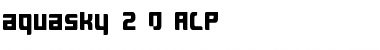aquasky 2.0 ALP Font