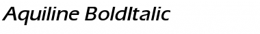 Aquiline BoldItalic Font