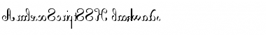 ArabescoScriptSSK backwards Font