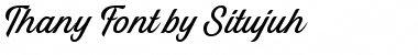 Download Thany Font Download Thany Font