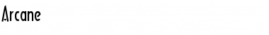 Arcane Font