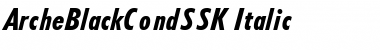 ArcheBlackCondSSK Italic Font