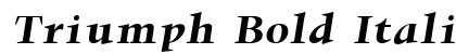 Triumph Bold Italic Preview
