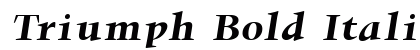 Triumph Bold Italic