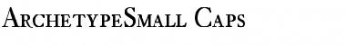 ArchetypeSmall Caps Regular Font