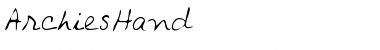 ArchiesHand Font