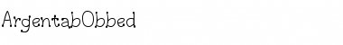 ArgentabObbed Font