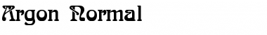 Argon Normal Font