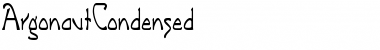 ArgonautCondensed Regular Font ArgonautCondensed Regular Font