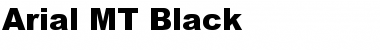 Arial MT Black Font