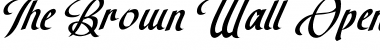 The Brown Wall Font