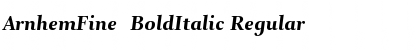 ArnhemFine-BoldItalic Font