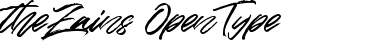 The Zains Regular Font