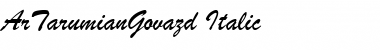 ArTarumianGovazd Italic Font