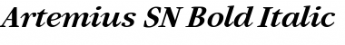 Artemius SN ItalicBold Font