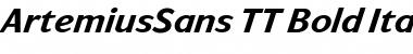 ArtemiusSans TT Bold Italic Font