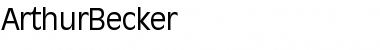 ArthurBecker Regular Font