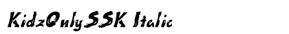 KidzOnlySSK Italic Preview
