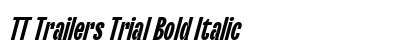 TT Trailers Trial Bold Italic Preview