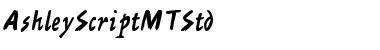 Ashley Script MT Std Font