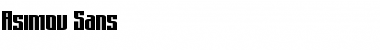 AsimovSans Regular Font AsimovSans Regular Font