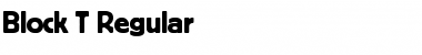 Block T Regular Font