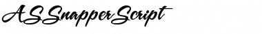 ASSnapperScript Regular Font