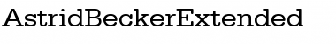 AstridBeckerExtended Font