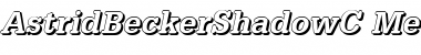AstridBeckerShadowC-Medium Italic Font