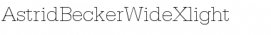 AstridBeckerWideXlight Font