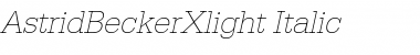 AstridBeckerXlight Italic Font