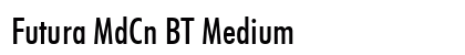 Futura MdCn BT Medium preview