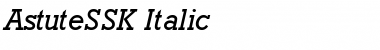 AstuteSSK Italic Font