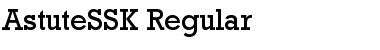 AstuteSSK Regular Font