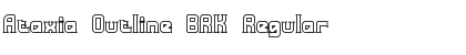 Ataxia Outline BRK Regular Font
