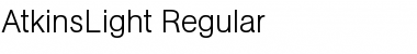 AtkinsLight Regular Font