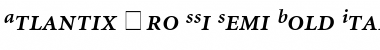 Atlantix Pro SSi Semi Bold Italic Font