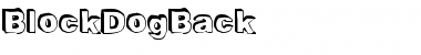 BlockDogBack Font