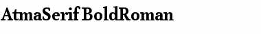 AtmaSerif-BoldRoman Regular Font