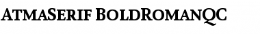 AtmaSerif-BoldRomanQC Font